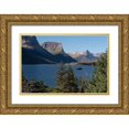 thumbnail image 1 of Jaynes Gallery 14x11 Gold Ornate Wood Framed with Double Matting Museum Art Print Titled - USA-Montana-Glacier National Park Landscape with St Mary Lake and mountains, 1 of 4