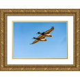 thumbnail image 1 of Jaynes Gallery 14x11 Gold Ornate Wood Framed with Double Matting Museum Art Print Titled - USA-New Mexico-Bosque del Apache National Wildlife Refuge-Mallard drakes in flight, 1 of 4