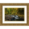 thumbnail image 1 of Jaynes Gallery 14x11 Gold Ornate Wood Framed with Double Matting Museum Art Print Titled - USA-Oregon-Silver Falls State Park Waterfalls and forest in autumn, 1 of 4