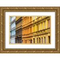 thumbnail image 1 of Jaynes Gallery 14x11 Gold Ornate Wood Framed with Double Matting Museum Art Print Titled - Europe-Czech Republic-Prague-Facade of colorful buildings, 1 of 4