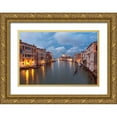 thumbnail image 1 of Jaynes Gallery 14x11 Gold Ornate Wood Framed with Double Matting Museum Art Print Titled - Europe-Italy-Venice-Sunset over Grand Canal, 1 of 4