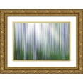 thumbnail image 1 of Jaynes Gallery 14x11 Gold Ornate Wood Framed with Double Matting Museum Art Print Titled - Washington State-Seabeck Panoramic abstract of alder grove, 1 of 4