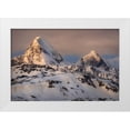 thumbnail image 1 of Jaynes Gallery 14x11 White Modern Wood Framed Museum Art Print Titled - Antarctica-South Georgia Island-St Andrews Bay Spring sunrise on mountain, 1 of 4