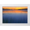 thumbnail image 1 of Jaynes Gallery 14x11 White Modern Wood Framed Museum Art Print Titled - Canada-Quebec-Chibougamau Fog over Lac Sauvage at dawn, 1 of 4