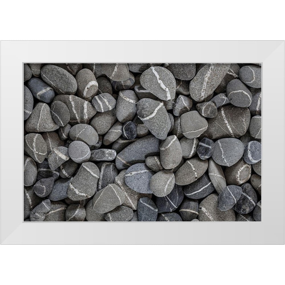 Sticky Rocks Art Jaynes Gallery 14x11 White Modern Wood Framed Museum Art Print Titled ...