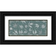 thumbnail image 1 of Jaynes Gallery 14x8 Black Ornate Wood Framed with Double Matting Museum Art Print Titled - Washington State-Seabeck Panoramic of lace leaf maple leaves, 1 of 4