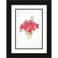 thumbnail image 1 of Jaynes Gallery 17x24 Black Ornate Wood Framed with Double Matting Museum Art Print Titled - Abstract of bouquet of roses, 1 of 4