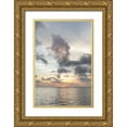 thumbnail image 1 of Jaynes Gallery 17x24 Gold Ornate Wood Framed with Double Matting Museum Art Print Titled - Caribbean-Grenada-Mayreau Island Caribbean sunset, 1 of 4