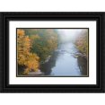 thumbnail image 1 of Jaynes Gallery 18x13 Black Ornate Wood Framed with Double Matting Museum Art Print Titled - USA-West Virginia-Davis Foggy stream in Blackwater State Park, 1 of 4