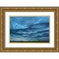 thumbnail image 1 of Jaynes Gallery 18x13 Gold Ornate Wood Framed with Double Matting Museum Art Print Titled - Canada-Ontario-Sault Ste Marie Asperitas clouds over Lake Superior, 1 of 4