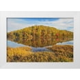 thumbnail image 1 of Jaynes Gallery 18x13 White Modern Wood Framed Museum Art Print Titled - Canada-Ontario-Goulais River Forest reflection in lake, 1 of 4