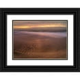thumbnail image 1 of Jaynes Gallery 18x14 Black Ornate Wood Framed with Double Matting Museum Art Print Titled - USA-New Jersey-Cape May National Seashore-Sunrise on shore, 1 of 4