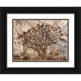 thumbnail image 1 of Jaynes Gallery 18x14 Black Ornate Wood Framed with Double Matting Museum Art Print Titled - Africa-Namibia-Quiver tree and bark photo montage, 1 of 4