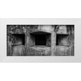 thumbnail image 1 of Jaynes Gallery 24x13 White Modern Wood Framed Museum Art Print Titled - USA-Washington State-Fort Flagler State Park Black and white detail of gun ports in wall, 1 of 4