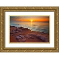 thumbnail image 1 of Jaynes Gallery 24x17 Gold Ornate Wood Framed with Double Matting Museum Art Print Titled - Canada-Prince Edward Island-Campbelton Sunset Northumberland Strait, 1 of 4