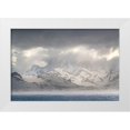 thumbnail image 1 of Jaynes Gallery 24x17 White Modern Wood Framed Museum Art Print Titled - Antarctica-South Georgia Island-Coopers Bay Storm clouds over mountains, 1 of 4
