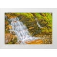 thumbnail image 1 of Jaynes Gallery 24x17 White Modern Wood Framed Museum Art Print Titled - Canada-Alberta-Banff National Park Creek and waterfall scenic, 1 of 4