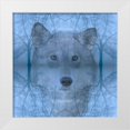 thumbnail image 1 of Jaynes Gallery 26x26 White Modern Wood Framed Museum Art Print Titled - Wolf and skeleton trees montage, 1 of 4