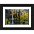 thumbnail image 1 of Jaynes Gallery 32x23 Black Ornate Wood Framed with Double Matting Museum Art Print Titled - USA-Oregon-Silver Falls State Park Tall waterfall and forest in autumn, 1 of 4