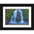 thumbnail image 1 of Jaynes Gallery 32x23 Black Ornate Wood Framed with Double Matting Museum Art Print Titled - Canada-Alberta-Kananaskis Country Waterfall scenic, 1 of 4