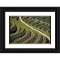 thumbnail image 1 of Jaynes Gallery 32x23 Black Ornate Wood Framed with Double Matting Museum Art Print Titled - Europe-Portugal-Douro Valley-Vineyard patterns, 1 of 4