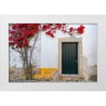 thumbnail image 1 of Jaynes Gallery 32x23 White Modern Wood Framed Museum Art Print Titled - Europe-Portugal-Obidos-Bougainvillea plant on house wall, 1 of 4