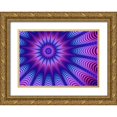 thumbnail image 1 of Jaynes Gallery 32x24 Gold Ornate Wood Framed with Double Matting Museum Art Print Titled - Symmetrical abstract, 1 of 4