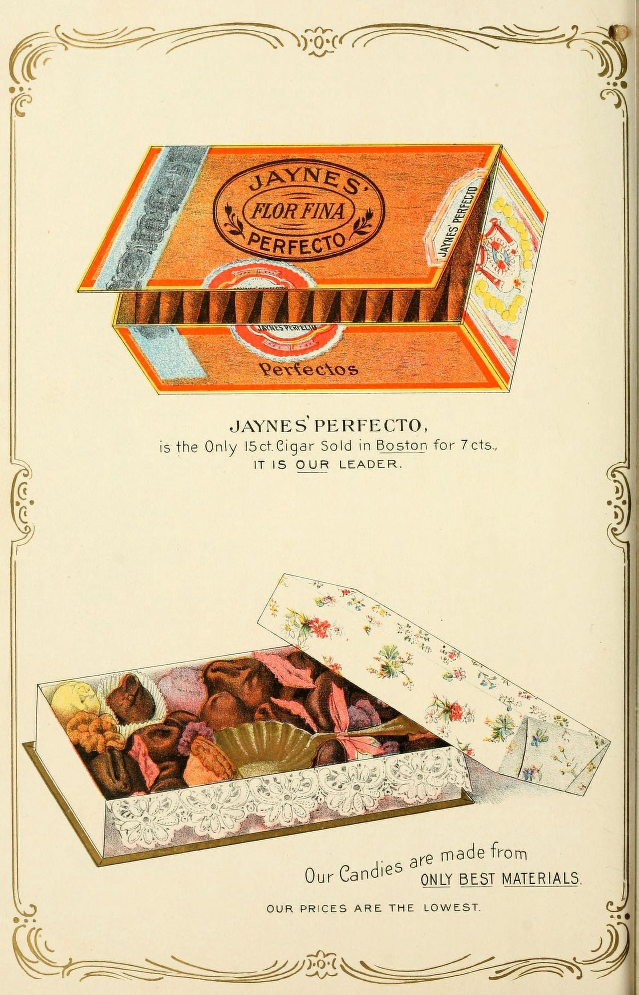 Jaynes Price-list of Drug-store Goods 1898 Jaynes Perfecto Canvas Art - (24 x 36)