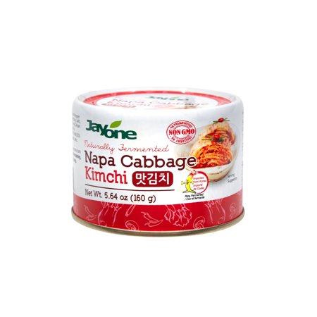 Korean Canned Napa Kimchi – Naturally Fermented, Shelf-Stable, Ready-to-Eat, Non-GMO, No Preservatives, Perfect for Meals, Camping & Emergency Food (5.64oz x 12)