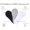 thumbnail image 1 of Jayrav 3 pack mens cotton no show liner boat invisible sports activity socks size 9 to 13 - Multi, 1 of 2