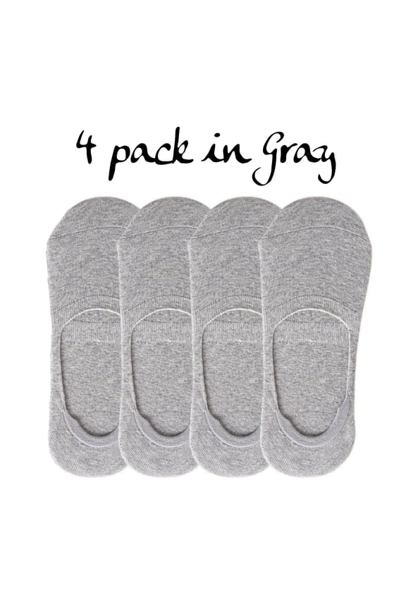 cotton liner socks for women invisible no show sock - 4 pairs