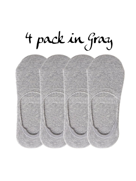 cotton liner socks for women invisible no show sock - 4 pairs