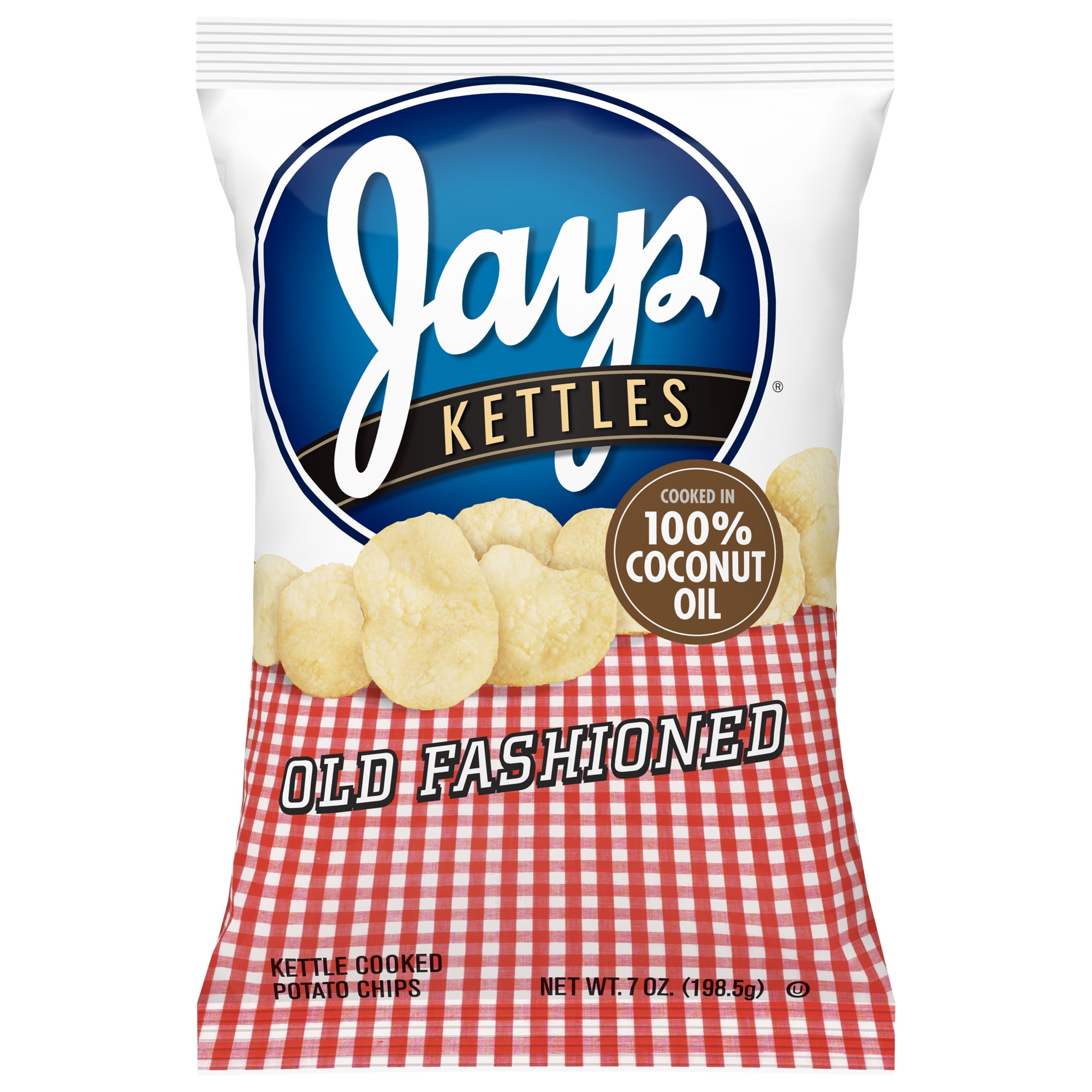 Jays Old Fashioned Kettles Potato Chips, 7 Oz