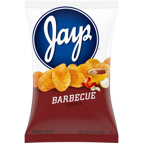 Jays Potato Chips, BBQ, 10 oz Bag