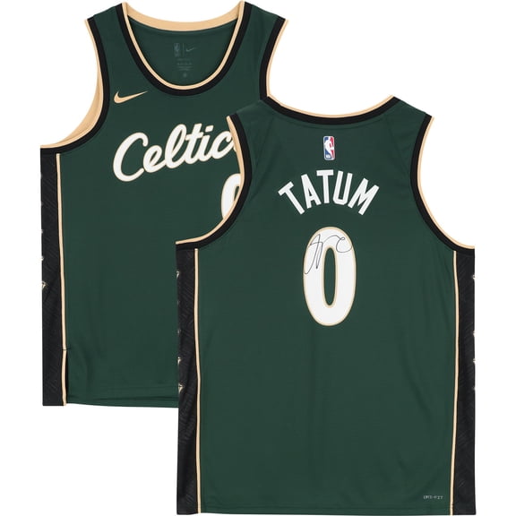 Jayson Tatum Boston Celtics Autographed Green Nike 2022-2023 City Edition Swingman Jersey