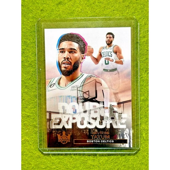 Jayson Tatum GOLD FOIL COURT KINGS Card Jersey #0 Celtics 2023 DOUBLE EXPOSURE