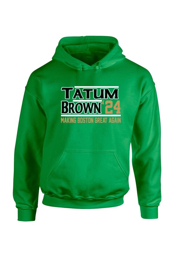 Jayson Tatum Jaylen Brown 2024 Boston Hooded Sweatshirt Hoodie