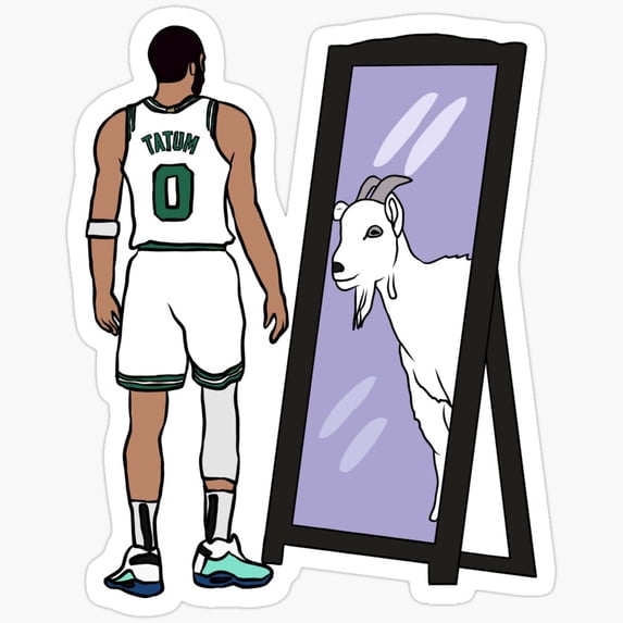 Jayson Tatum, The Goat Sticker Phone Decal Water Bottle Stickers Car ...