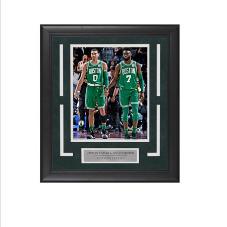Jayson Tatum and Jaylen Brown - Irish Connection - Framed Basketball Photo