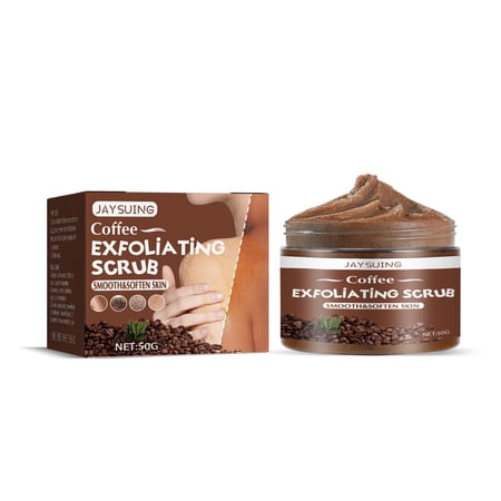 Jaysuing 50g Coffee Scrub Body Skin Deep Cleansing Exfoliating Melanin Brightening and Rejuvenating