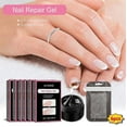 Jaysuing Fiber Extension Glue Set Nail Anticrack Manicure Nail