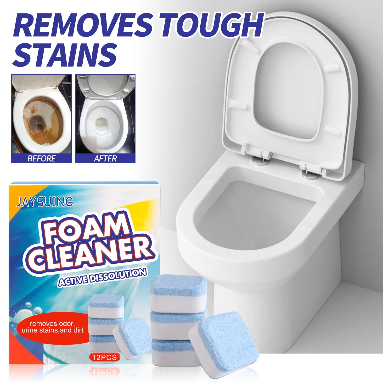 Jaysuing Toilet Cleaner, Clean Toilet Urine Stains And Dirt Remove ...