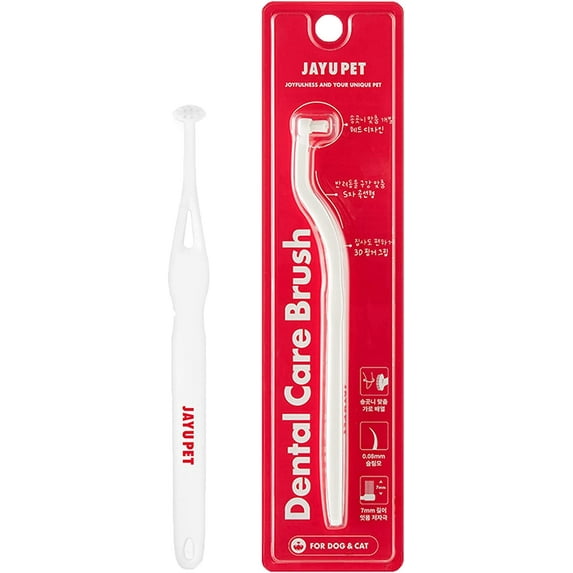 Jayu Pet, Dental Care Brush I Small Dog Cat Toothbrush I Dog Plaque Tartar Control Toothbrush I Removing Bad Breath I Cat Teeth Brushing & Easy Cleaning