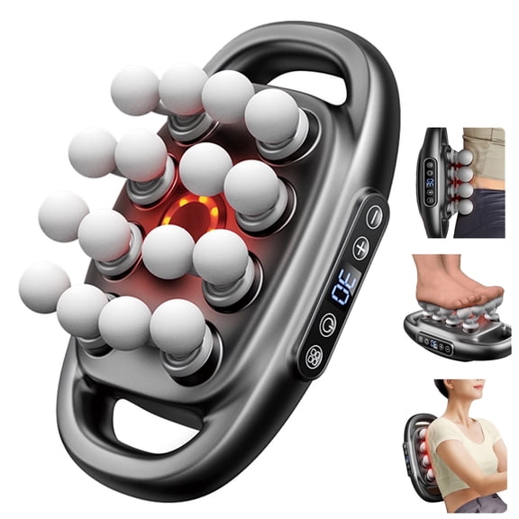Jayzee  16 Heads Massage Gun, 30 Levels, Deep Tissue Muscle Massager