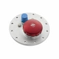 thumbnail image 1 of Jaz Products 391-452-06 Fuel Cell Filler Plate - Vented Twist Lock Cap - Flat Mount - Straight Neck - 12-Bolt Flange - Aluminum - Red Anodized - Kit, 1 of 4