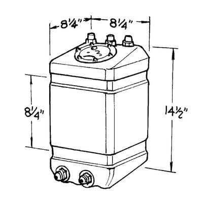 JAZ Pro Drag Fuel Cell 3-Gallon 220-003-01 JAZ Pro Drag Fuel Cell 3-Gallon 220-003-01