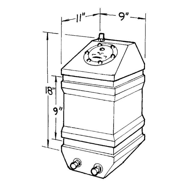 JAZ Drag Race Fuel Cell 5-Gallon 250-105-01 JAZ Drag Race Fuel Cell 5-Gallon 250-105-01
