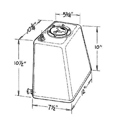 JAZ Econo Rail Fuel Cell 3-Gallon 290-103-01 JAZ Econo Rail Fuel Cell 3-Gallon 290-103-01