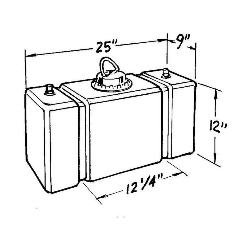 JAZ Circle Track Fuel Cell 10-Gallon 200-010-01 JAZ Circle Track Fuel Cell 10-Gallon 200-010-01