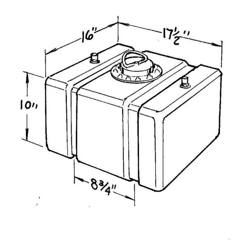 JAZ Circle Track Fuel Cell 12-Gallon 200-012-01 JAZ Circle Track Fuel Cell 12-Gallon 200-012-01